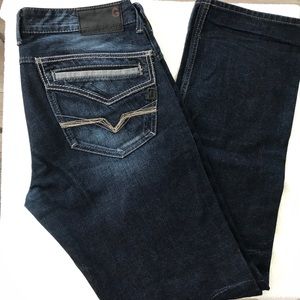 Guess Men Blue Straight Leg Jeans 32